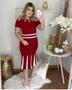 Imagem de Vestido MIDI Plus Size Nesga Moda Feminina Evangélica