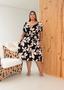 Imagem de Vestido midi Rayssa com manguinha tecido Duna plus size FORMA GRANDE