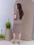 Imagem de Vestido Midi Social com Cinto Evangélico Manga Curta Bufante