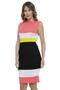 Imagem de Vestido Midi Tricot Listrado Gola Canoa Vestido Midi Tricot Listrado Gola Canoa-amarelo