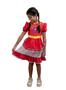 Imagem de Vestido Moda Junina Infantil Boneca Vermelho Arraiá Caipira