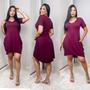 Imagem de Vestido Mulet com Gola V e Bolso