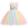 Imagem de Vestido MYRISAM Princess Unicorn Rainbow Girls 4-5T poliéster