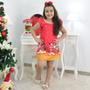 Imagem de Vestido Natal do Mickey e Minnie Trapézio Vermelho