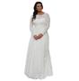 Imagem de Vestido Noiva Civil Plus Size Renda Casamento Festa Longo