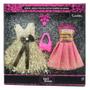 Imagem de Vestido para Boneca Kit 2 Looks Bege e Rosa - Candide