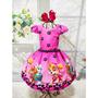 Imagem de Vestido Perola Menina Infantil Patrulha Canina Rosa