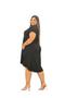 Imagem de Vestido plus size bata casual longo evangelico com bolsos