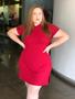 Imagem de Vestido plus size canelado com capuz