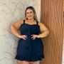 Imagem de Vestido Plus Size Com botão e babado XG(G2) ou XGG(G3) 0569