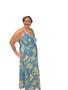 Imagem de vestido plus size do  48 ao 56 cor azul claro 