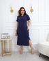 Imagem de Vestido Plus Size em Moletinho Tamanho único com 6 variações de cores que veste do 44 ao 50