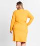 Imagem de Vestido Plus Size Em Ribana Canelada Secret Glam Amarelo