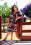 Imagem de Vestido Plus Size Estampado com Faixa