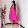 Imagem de Vestido Plus Size Evangelico Mullet Soltinho Viscolycra Gestante PINK