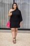 Imagem de Vestido Plus Size Feminino Curto Moda Plus Size Jovial manga única godê