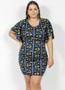 Imagem de Vestido Plus Size Feminino Decote Redondo E Gota Nas Costas