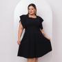 Imagem de Vestido Plus Size Feminino Rodado Moda Evangélica 0500