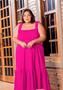 Imagem de Vestido Plus Size Festa Soltinho Midi De Alcinha Roupa Feminina