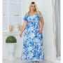 Imagem de Vestido Plus Size Longo Estampado Roupa Feminina