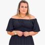 Imagem de Vestido Plus Size Longo Festa Ombro a Ombro Lastex G3 G4