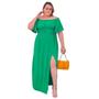 Imagem de Vestido Plus Size Longo Festa Ombro a Ombro Lastex G3 G4