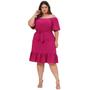 Imagem de Vestido Plus Size Moda Evangélica Midi G1 A G3 Lançamento