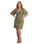 Imagem de Vestido Plus Size Ribana Canelada Secret Glam Verde