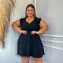 Imagem de Vestido Plus Size Rodado XGG Decote V Veste 52 ao 58 0586