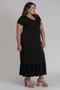 Imagem de Vestido Plus Size Visco Decote "V" Longo - Serena