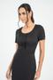 Imagem de Vestido Preto Alfaiataria Com Pregas Via Tolentino