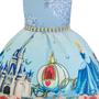 Imagem de Vestido Princesa Cinderela Festa Luxo Infantil Aniversário