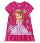 Imagem de Vestido Princesinha Sofia Disney Infantil Menina com Saia em Babado Algodão Calor Verão Malwee Kids