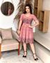 Imagem de Vestido Rodado Godê Plus Size Princesa Evangélico Social Festas Midi Médio Barato 