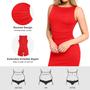 Imagem de Vestido Shapewear folheado em popilush para mulheres, casual de negócios