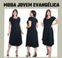 Imagem de Vestido Social Assimétrico Moda Jovem Evangélica Preço Ataca