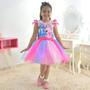 Imagem de Vestido Stitch e Angel - Saia Tutu Colorido Luxo + Laço Cabelo