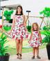 Imagem de Vestido Tal Mãe Tal Filha Floral vermelho