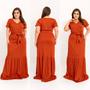 Imagem de Vestido Tam 48, Longo Plus Size, Fashion TAMANHO UNICO PLUS - ANGELA