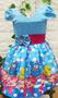 Imagem de Vestido Temático infantil Galinha Pintadinha  Rosa/ Azul/ Candy