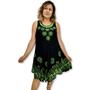 Imagem de Vestido Trapézio Regata Batik e Bordado Plus Size 1294