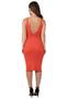 Imagem de Vestido Tricot Fenda Costas Guess Laranja