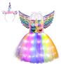 Imagem de Vestido tutu Costume Viyorshop Unicorn com luz LED para menina 7-8Y