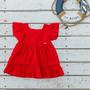 Imagem de Vestido Vermelho em Laise Bebê Menina Vigat 2611