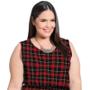 Imagem de Vestido Vermelho Xadrez Plus Size Casual e Para Festas