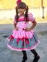 Imagem de Vestidos  Caipira Junino Festa são joão  Infantil quadriculado preto com rosa 052