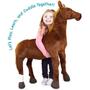 Imagem de VIAHART Thorsten O Cavalo Puro-Sangue - 3 Pés Big Stuffed Animal Plush Pony - por Tiger Tale Toys