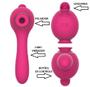 Imagem de Vibrador 3 FUNÇÕES -  Ponto G, Clitóris com Pulsação e Língua - RECARREGÁVEL - PINK