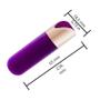 Imagem de Vibrador Bullet Recarregável com Toque Aveludado e 10 Velocidades Roxo