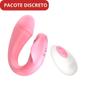 Imagem de Vibrador Casal Dupla Penetração com Controle Remoto Formato Glande
